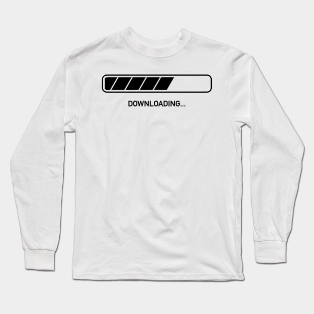 Downloading Bar Icon Long Sleeve T-Shirt by THP Creative